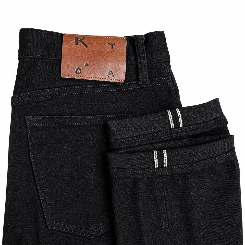 Hiroshi Kato Pen Slim Selvedge Denim Jeans Mens 30x32 Blue Black Raw Wash USA